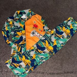 Komar Kids Orange and Blue Pajama Set